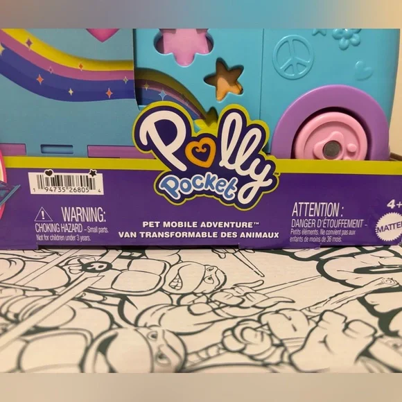 Pet Mobile Adventure Polly Pocket 21 Piece - Blue NEW! - Picture 2 of 10